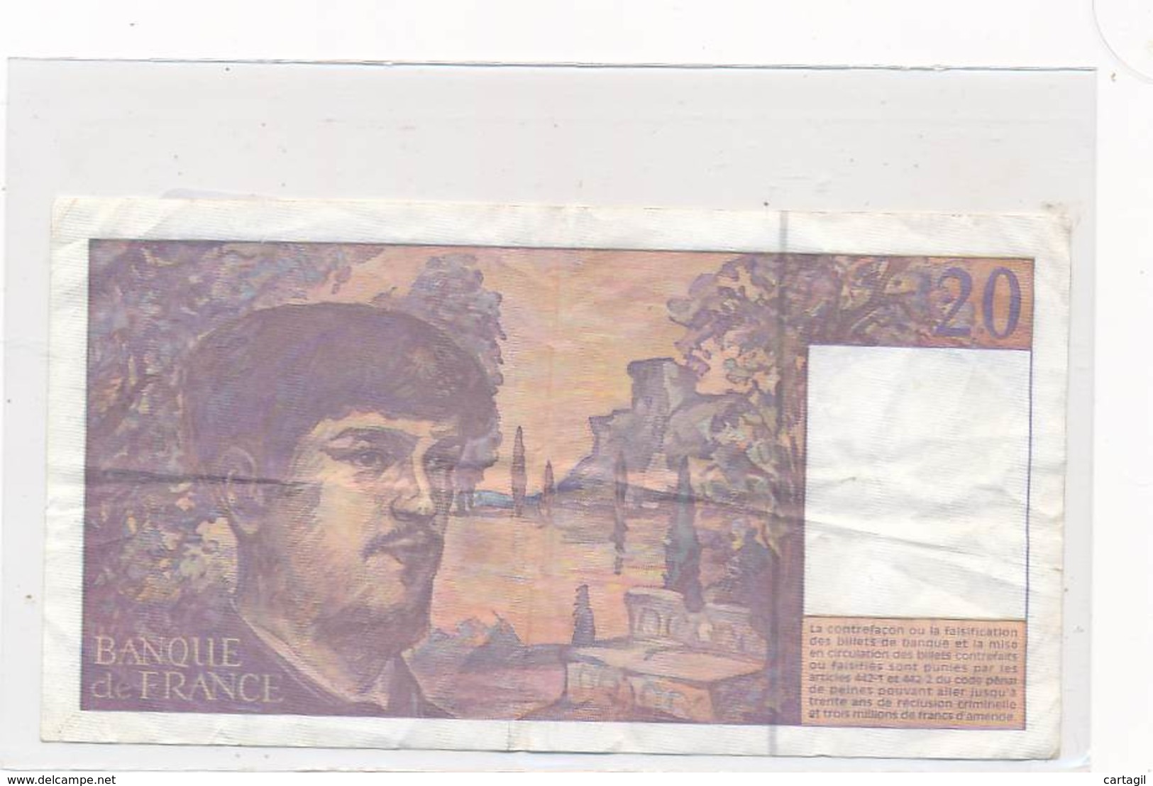 Numismatique -B3712 -France 20 Francs Debussy  ( Catégorie,  Nature état ... Scans)-Envoi Gratuit - 20 F 1980-1997 ''Debussy''