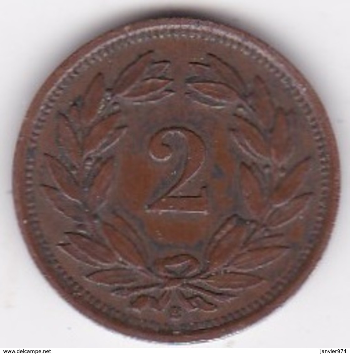 SUISSE. 2 RAPPEN 1941 B. BRONZE - 2 Centimes / Rappen