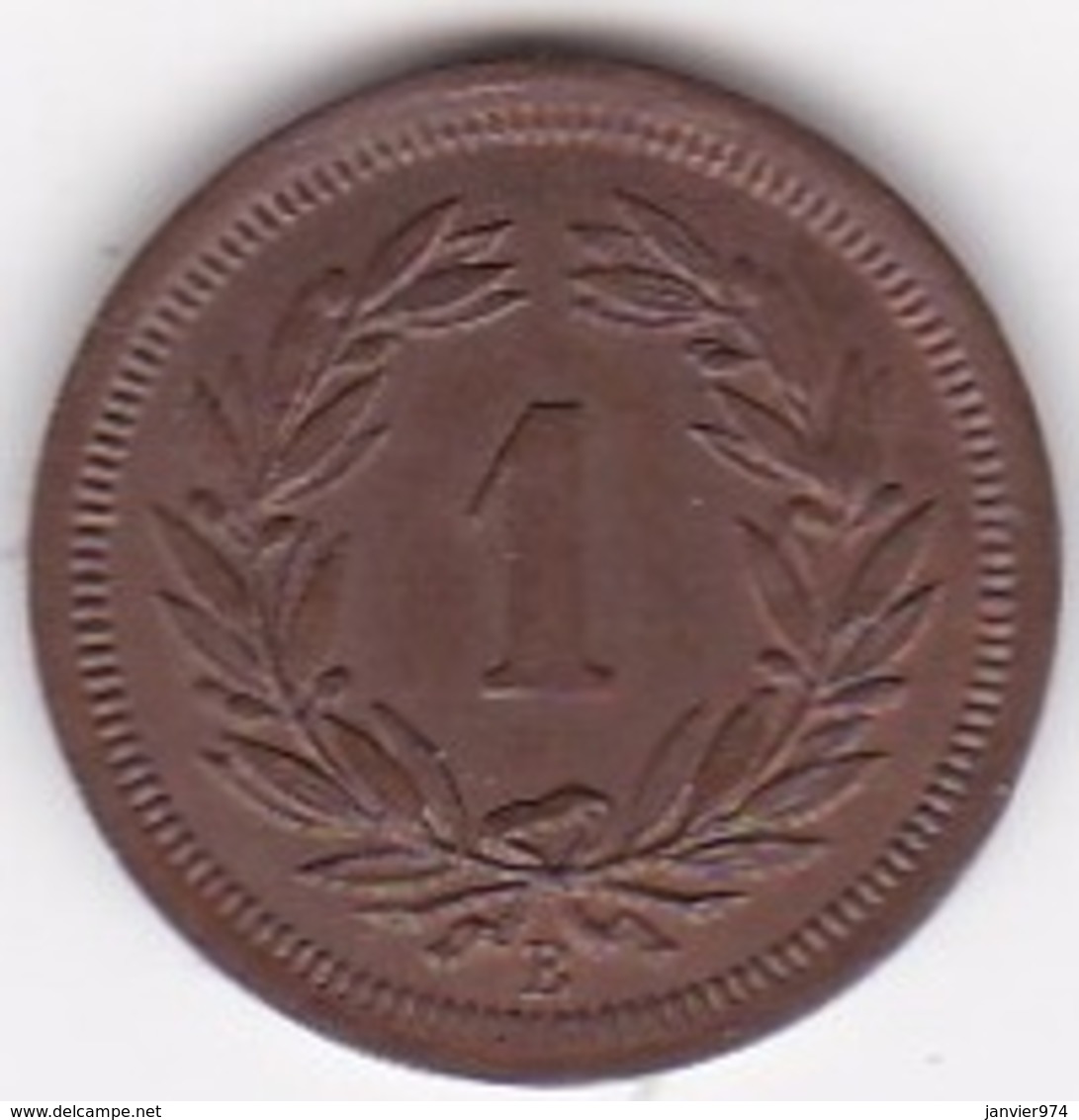 SUISSE. 1 RAPPEN 1899 B. BRONZE .SUP /XF - Autres & Non Classés