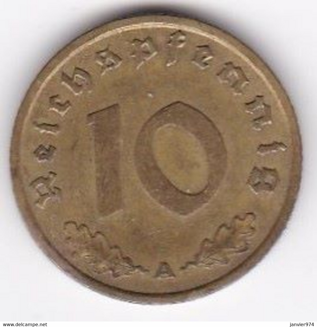 10 Reichspfennig 1938 A (BERLIN). Bronze-aluminium - 10 Reichspfennig