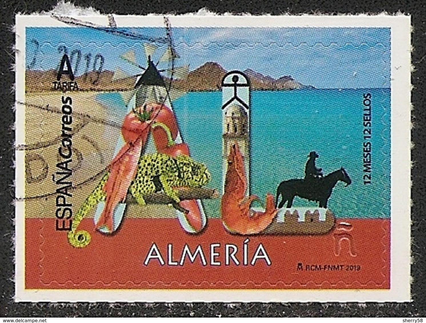 2019-ED. 5280 - 12 Meses, 12 Sellos. ALMERIA -USADO- - Usados