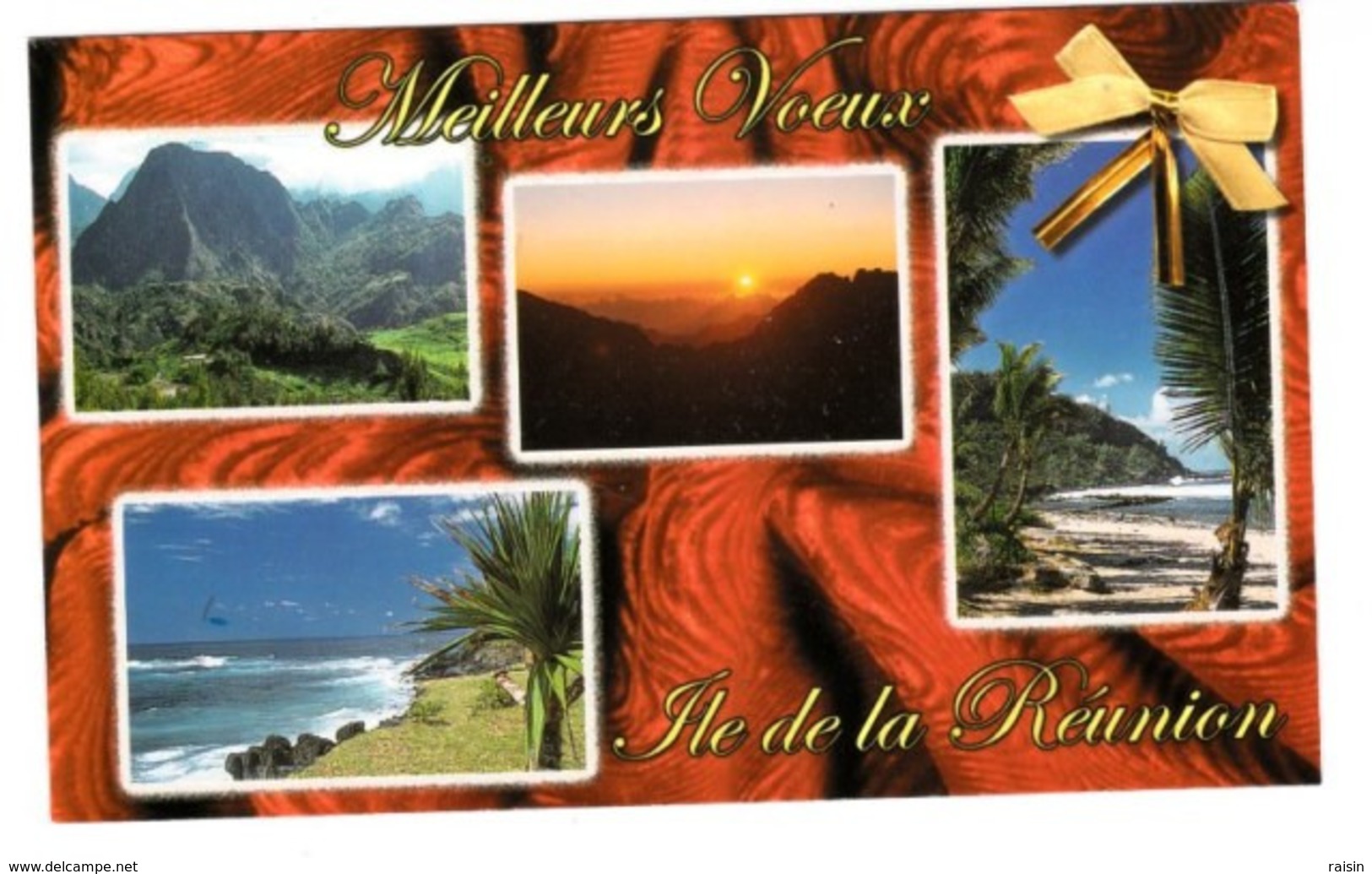 Ile De La Réunion "Meilleurs Voeux" Multi Vues  TBE - Saint Paul