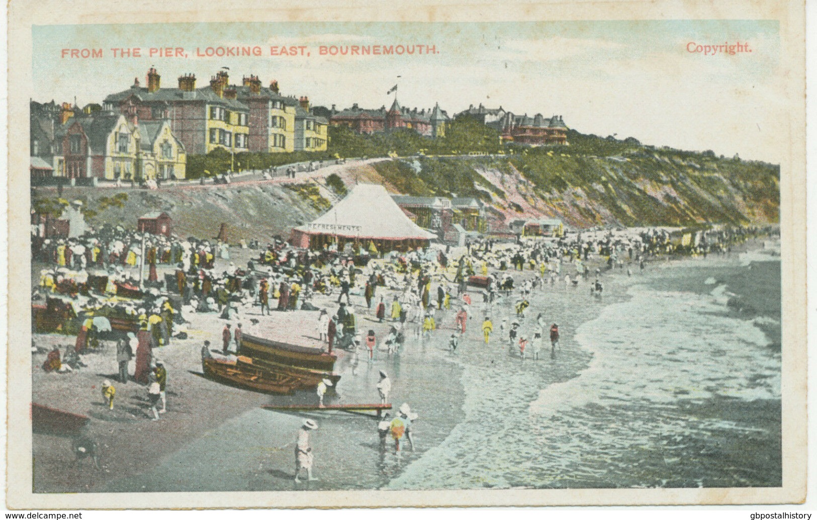 UK BOURNEMOUTH – The Pier – Looking East, Unused, Ca. 1910 - Bournemouth (tot 1972)