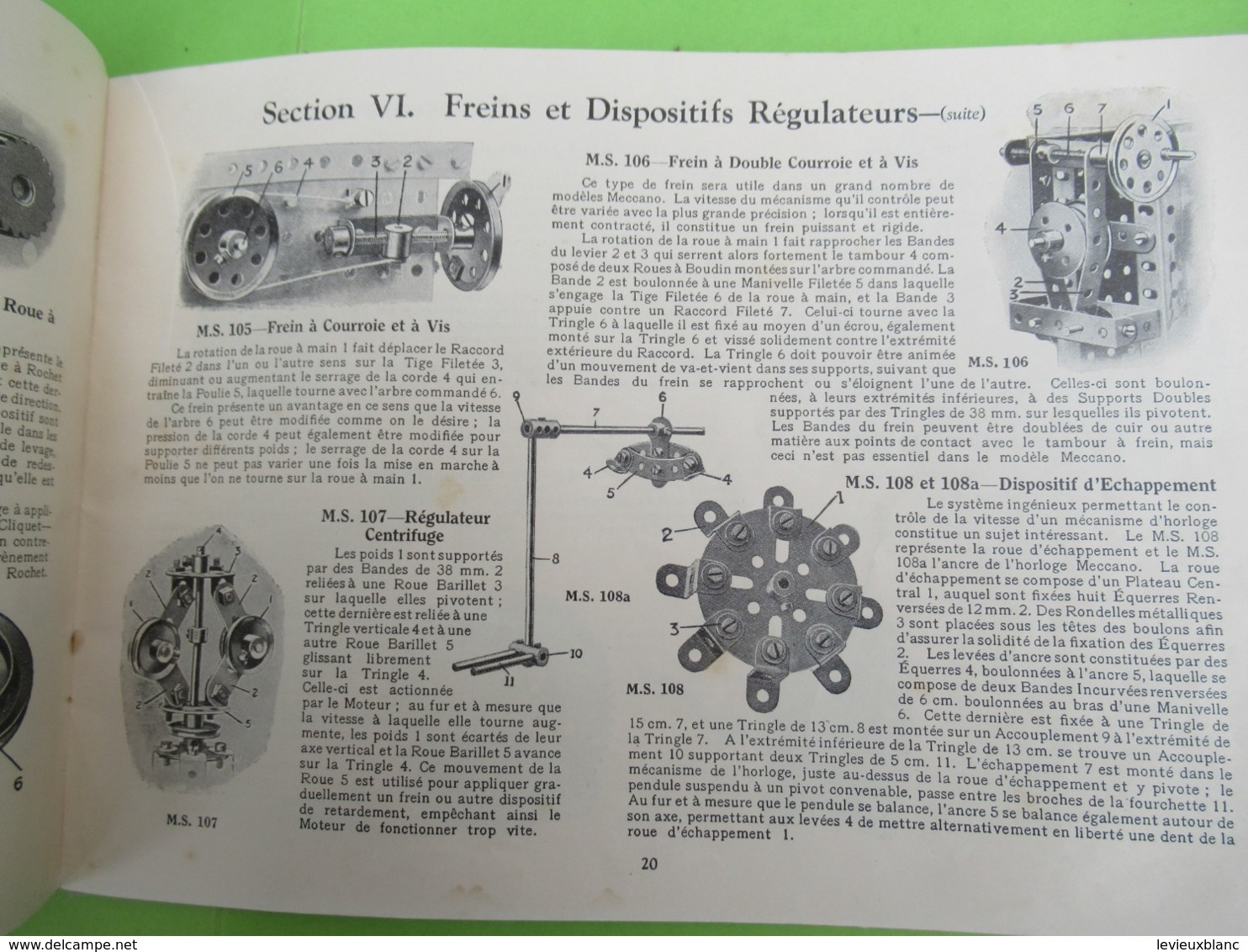 Catalogue MECCANO/ Mécanismes Standard/Meccano France Ltd /vers 1925  CAT267 - Andere & Zonder Classificatie