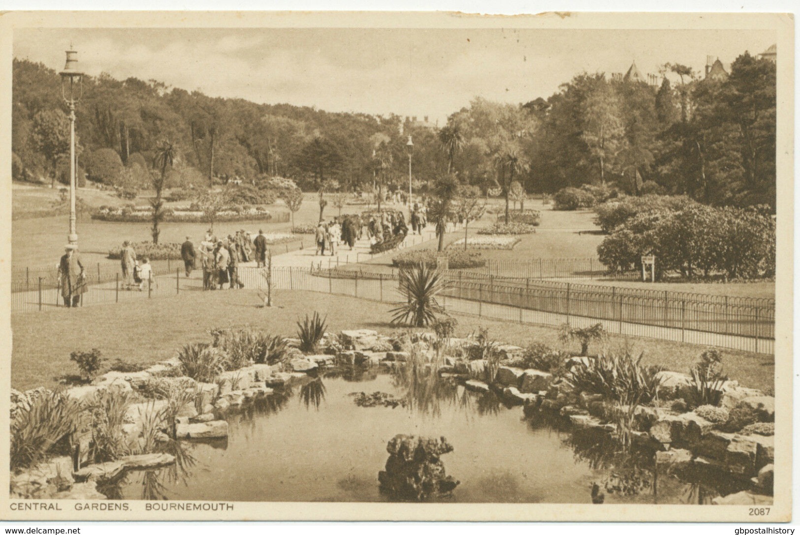 UK BOURNEMOUTH – Central Gardens, Unused Copper Engraved Pc, Ca. 1920 - Bournemouth (until 1972)