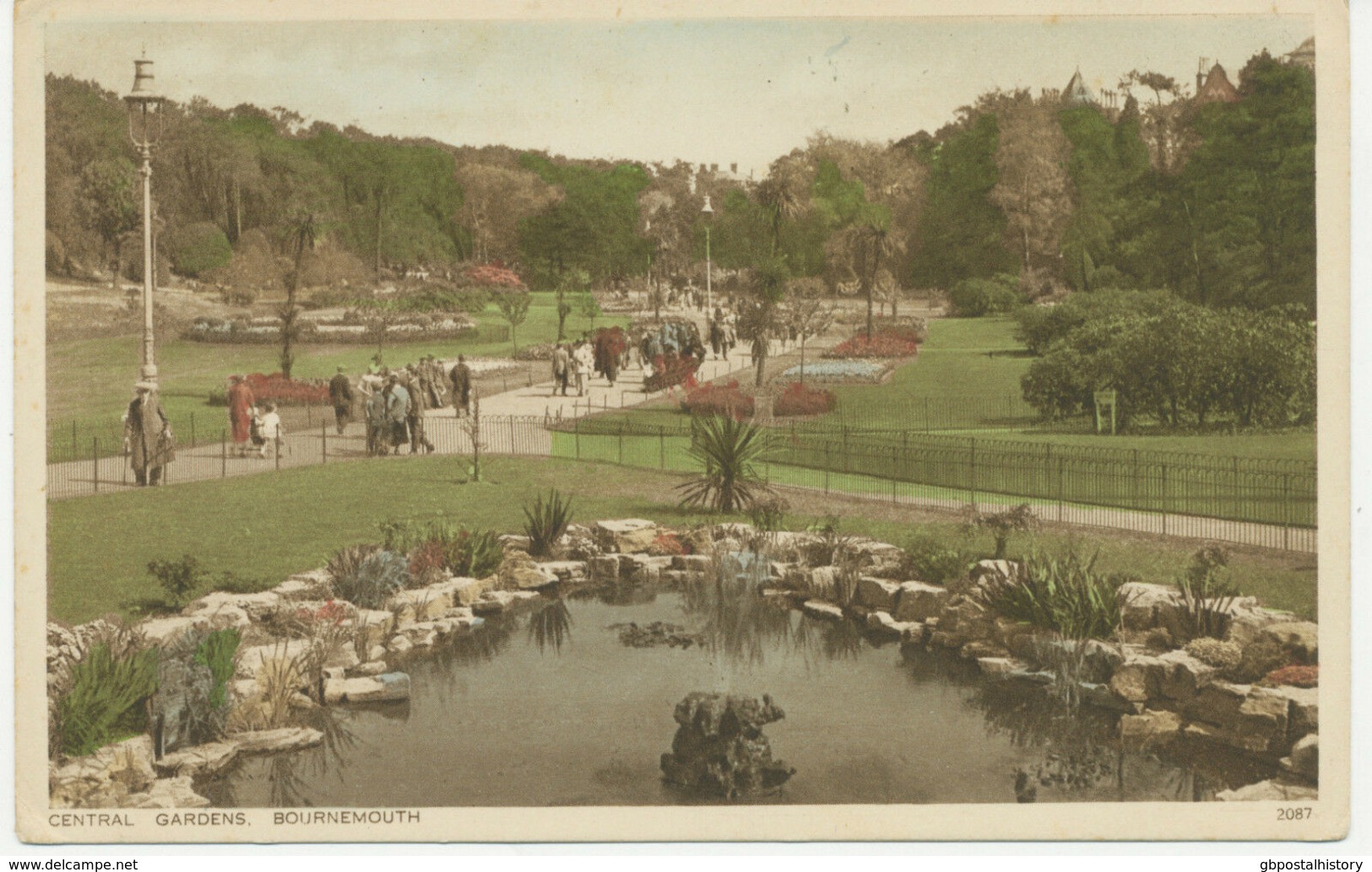 UK BOURNEMOUTH – Central Gardens, Superb Unused Copper Engraved Pc, Ca. 1920 - Bournemouth (until 1972)