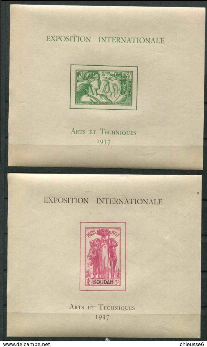 Exposition Internationale 1937 ** Série De 24 Blocs - 1937 Exposition Internationale De Paris