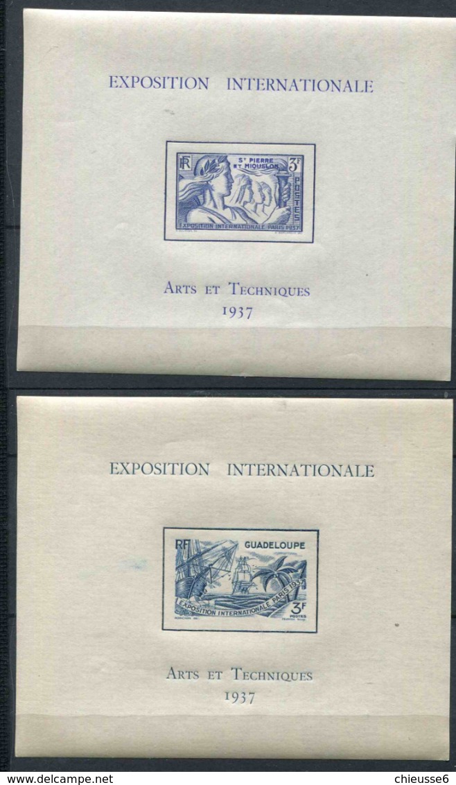 Exposition Internationale 1937 ** Série De 24 Blocs - 1937 Exposition Internationale De Paris