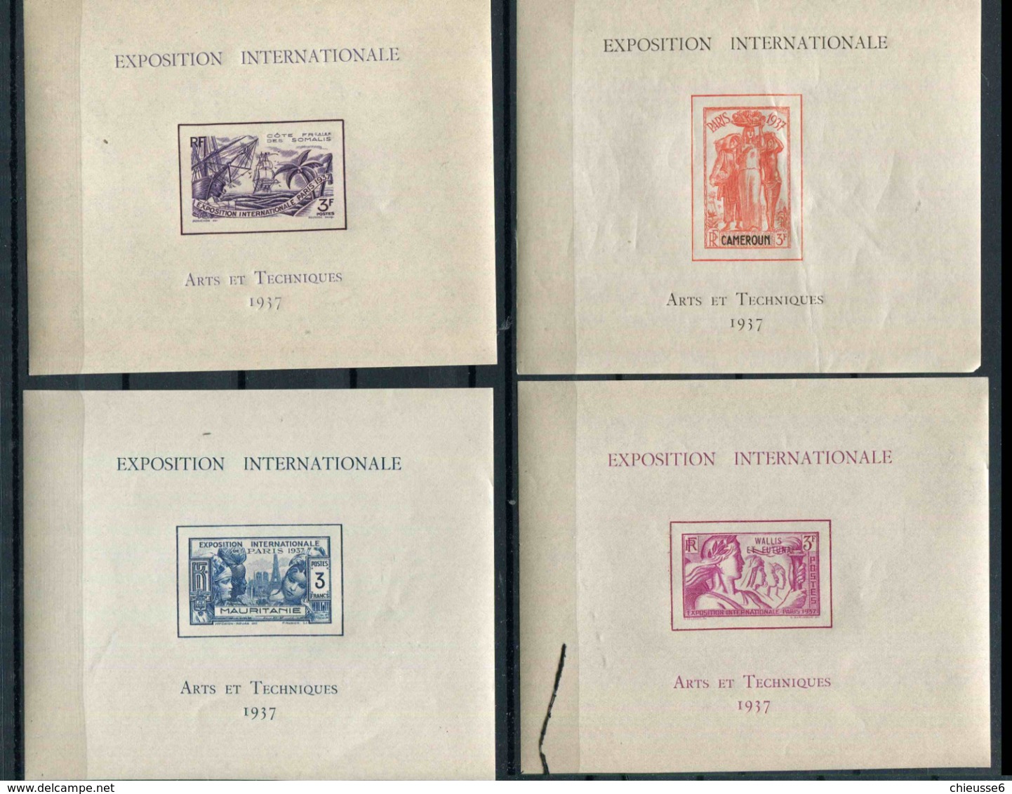 Exposition Internationale 1937 ** série de 24 blocs