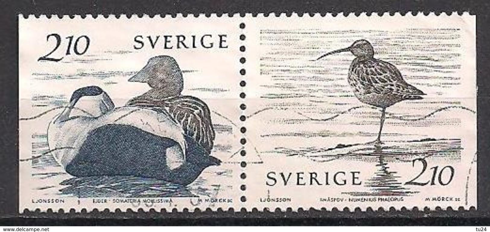 Schweden  (1986)  Mi.Nr.  1376 + 1377 , W279 Gest. / Used (5fi06) - Usados