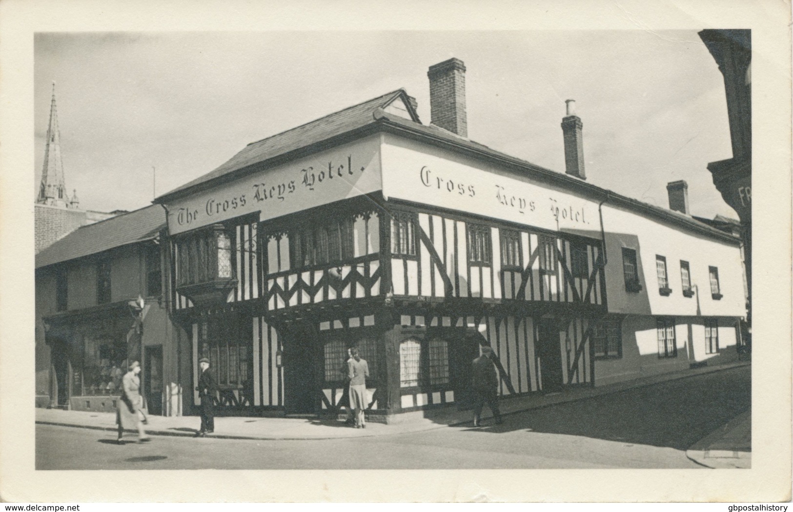 UK SAFFRON WALDEN, Ca. 1950 B/w RP (no Postcard – Small Faults) The Cross Keys Hotel - Other & Unclassified