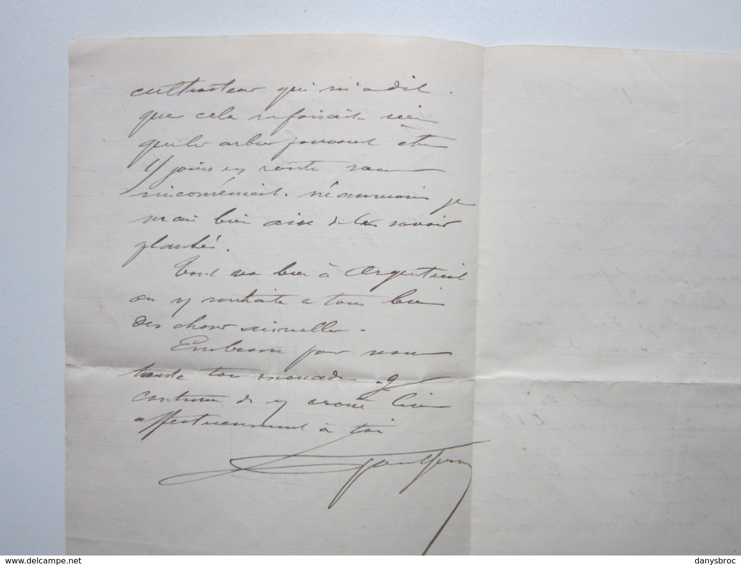 E.TISSIER Entrepreneur De Peinture à ARGENTEUIL (95) Facture Du 12/11/1899  Document Signé - Straßenhandel Und Kleingewerbe