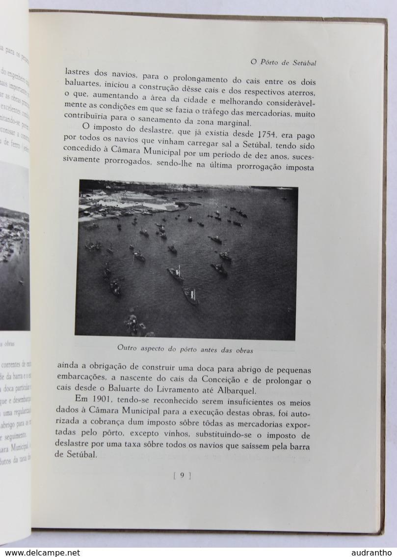 rare livre O Porto de Setubal 1934 Portugal histoire du port de Setubal Perestrello