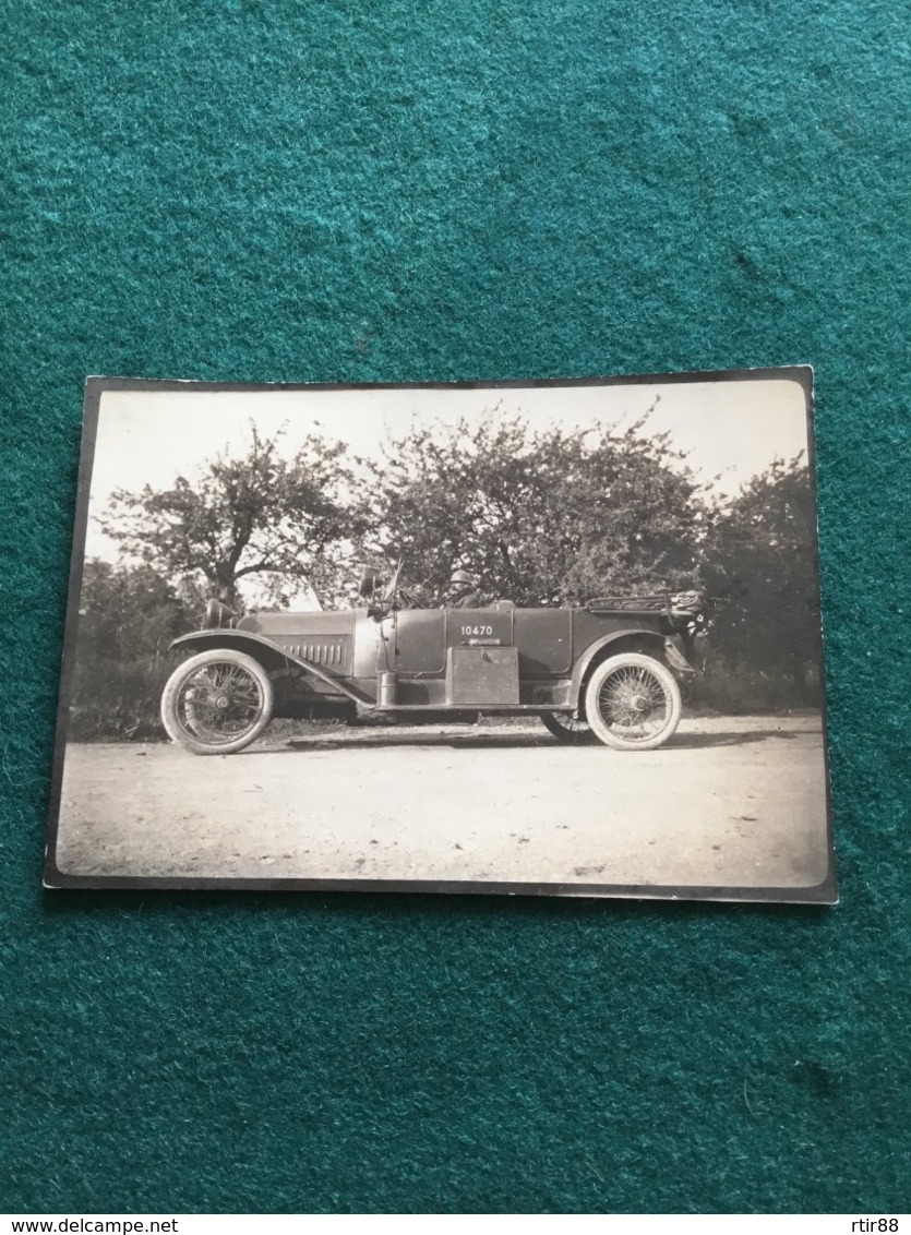 Photo D’un Poilu Au Volant De Son Automobile 8,5 X 6 Cm 1914-18 - 1914-18