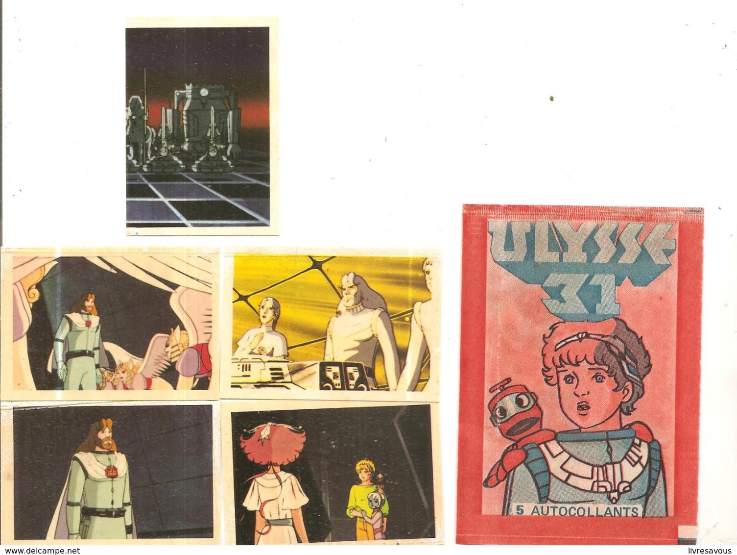 Lot De 5 Autocollants ULYSSE 31 ED. DIC TMS Paris De 1981 N°54 95 98 140 154 Avec Pochette - Other & Unclassified