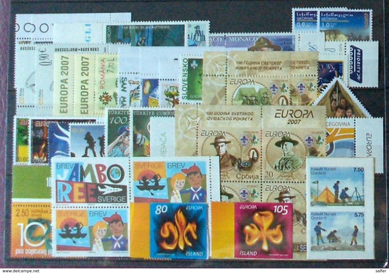 EUROPA CEPT 2007 Annata Completa Con Foglietti MNH - Años Completos