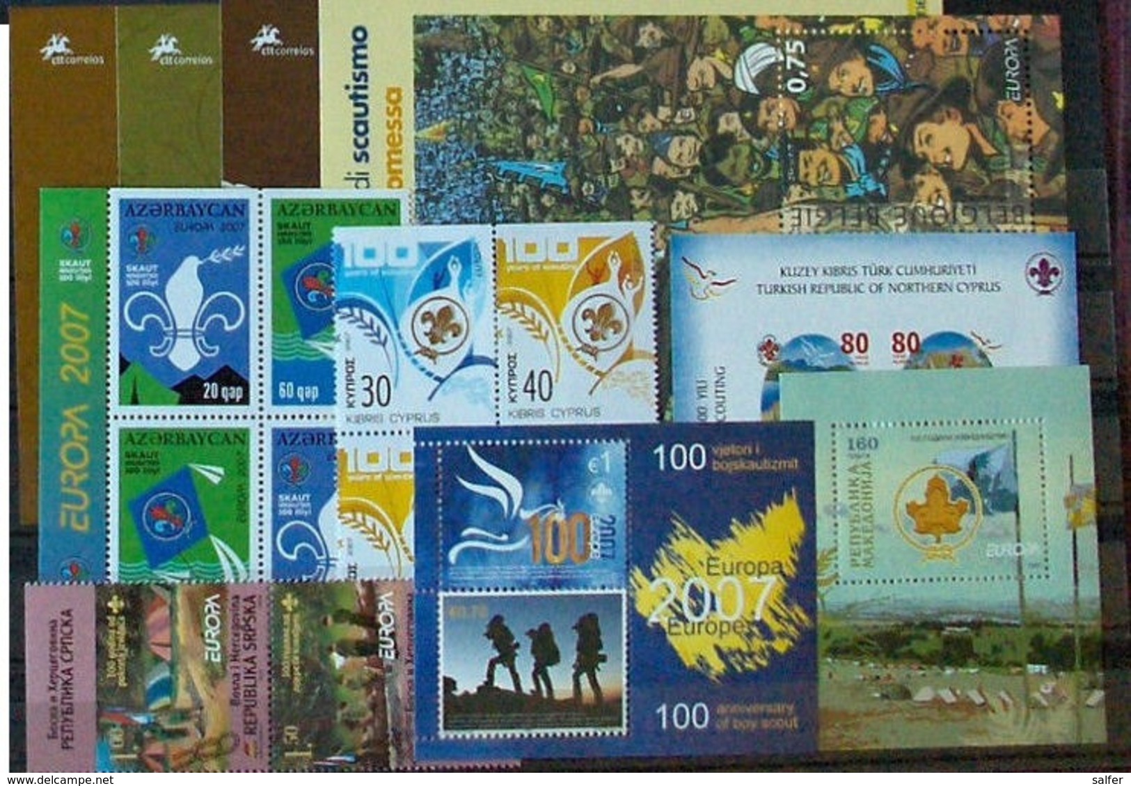 EUROPA CEPT 2007 Annata Completa Con Foglietti MNH - Volledig Jaar