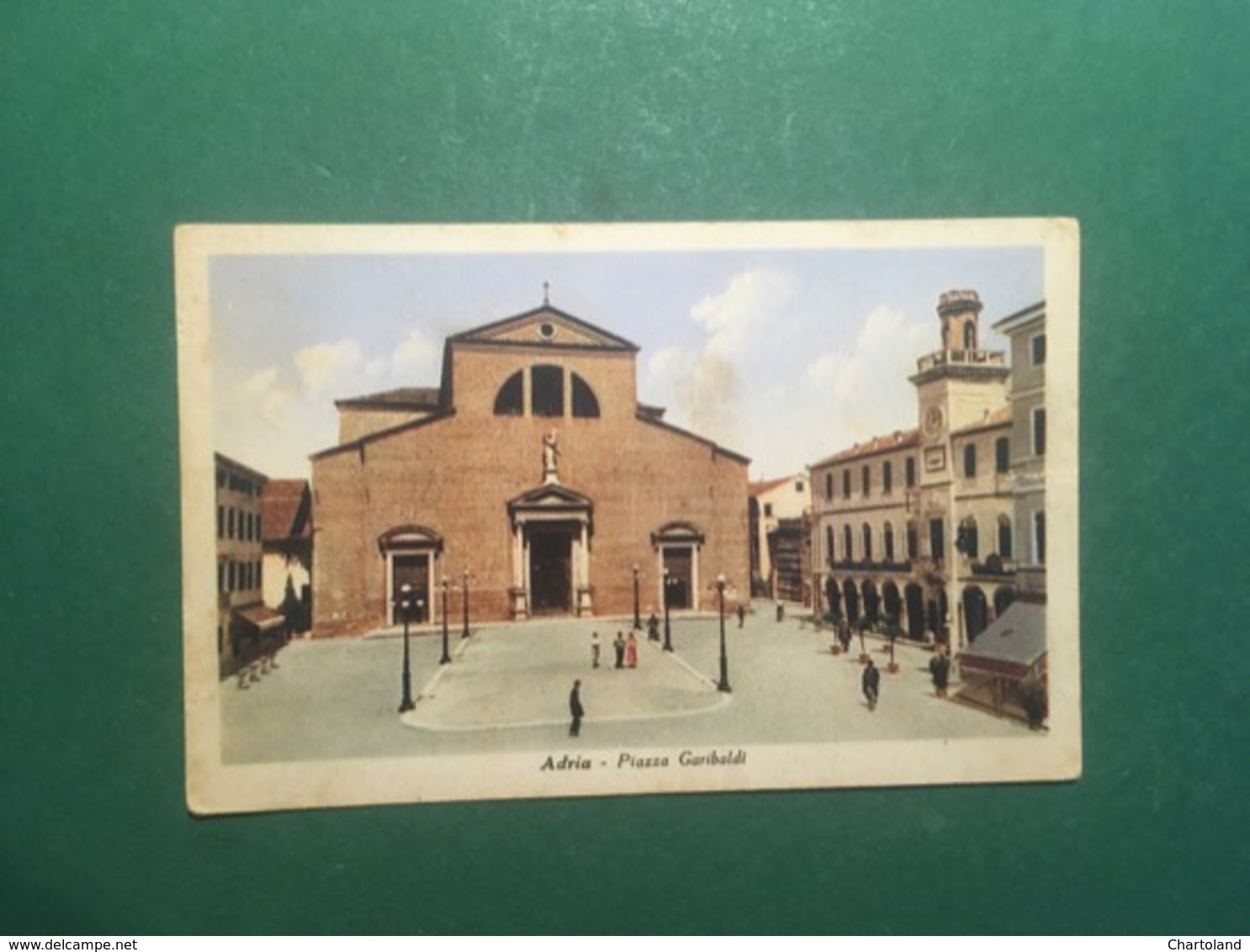 Cartolina Adria - Piazza Garibaldi - 1947 - Rovigo