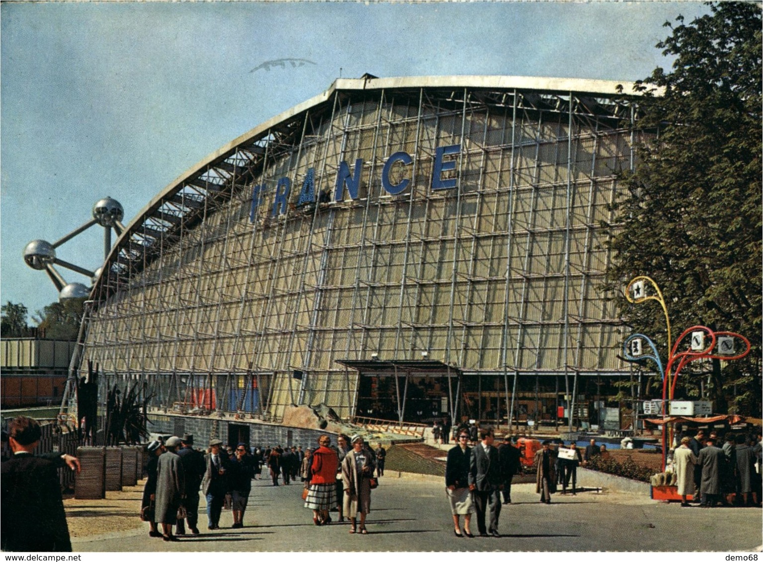 Belgique Belgie Bruxelles Exposition Universelle Le Pavillon De La France Face Arrière  Ed Epicarte Photo N°6.300 - Expositions Universelles