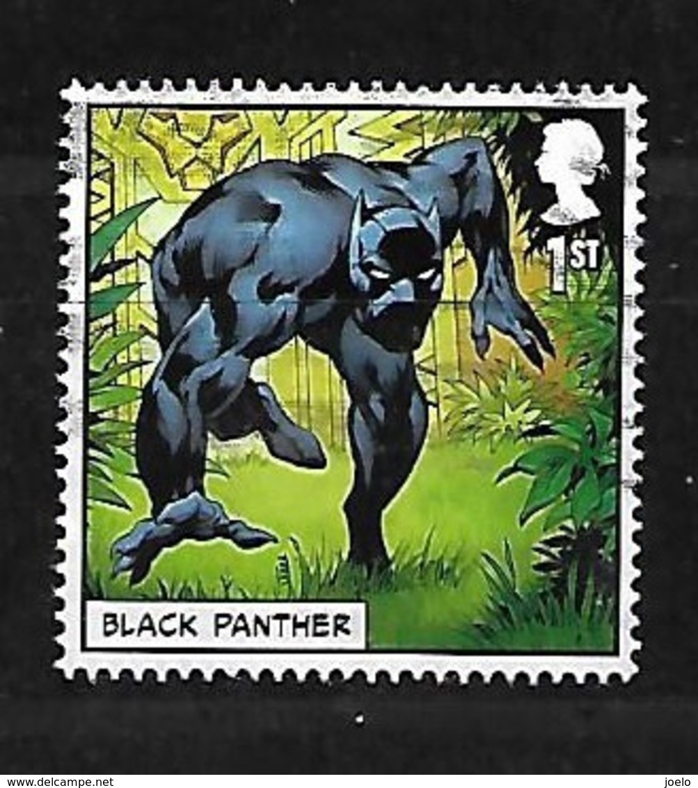 GB 2019 MARVEL COMICS BLACK PANTHER - Used Stamps