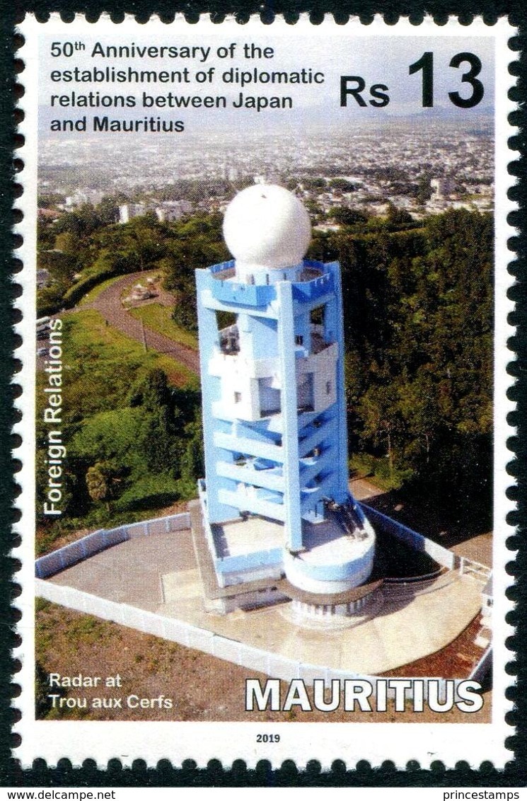 Mauritius (2019) - Set -  /  Espace - Space - Cohete - Radar - Japan Relationship - Afrique