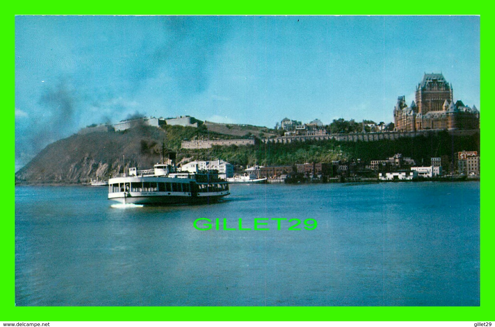 QUÉBEC - SHIP, LA CITADELLE VUE DU BATEAU-PASSEUR - EMILE KIROUAC - - Québec - La Citadelle