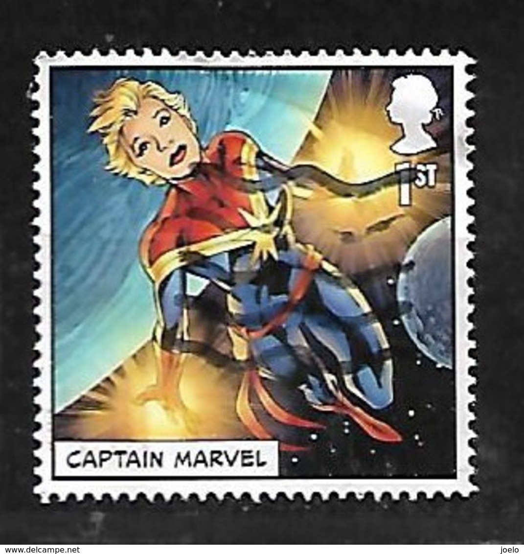 GB 2019  COMICS CAPTAIN MARVEL - Used Stamps