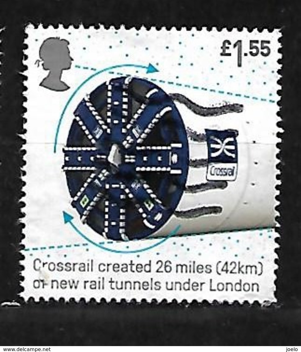 GB 2019  BRITISH ENGINEERING FEATS HV - Used Stamps