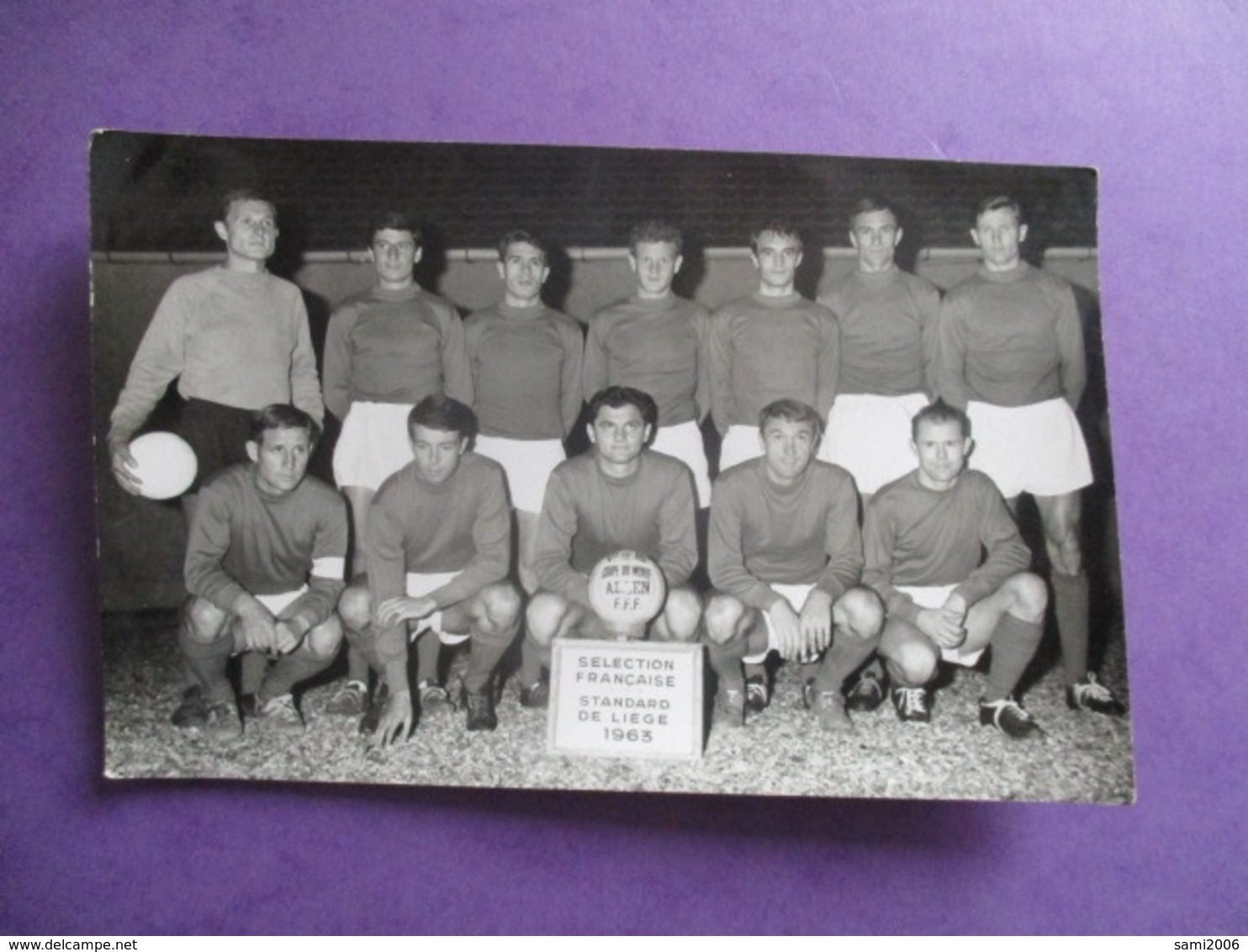 PHOTO EQUIPE DE FOOT FOOTBALLEURS BELGIQUE STANDARD DE LIEGE 1963 - Sport