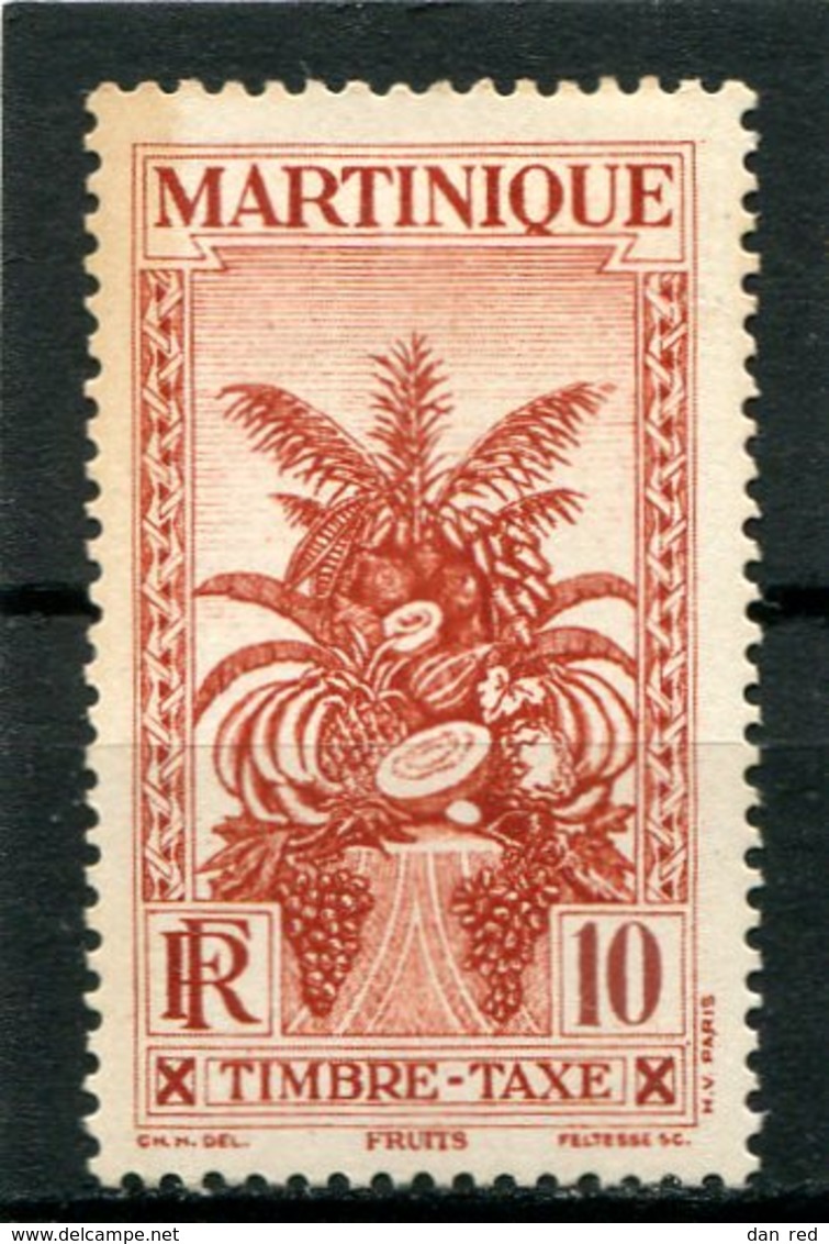 MARTINIQUE   N°  13 *  (Y&T)  (Taxe) (Charnière) - Timbres-taxe