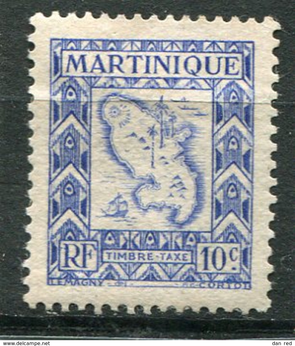 MARTINIQUE   N°  27 *  (Y&T)  (Taxe) (Charnière) - Timbres-taxe