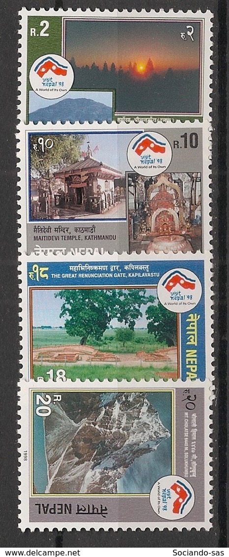 Nepal - 1998 - N° Yv. 635 à 638 - Tourisme - Neuf Luxe ** / MNH / Postfrisch - Nepal