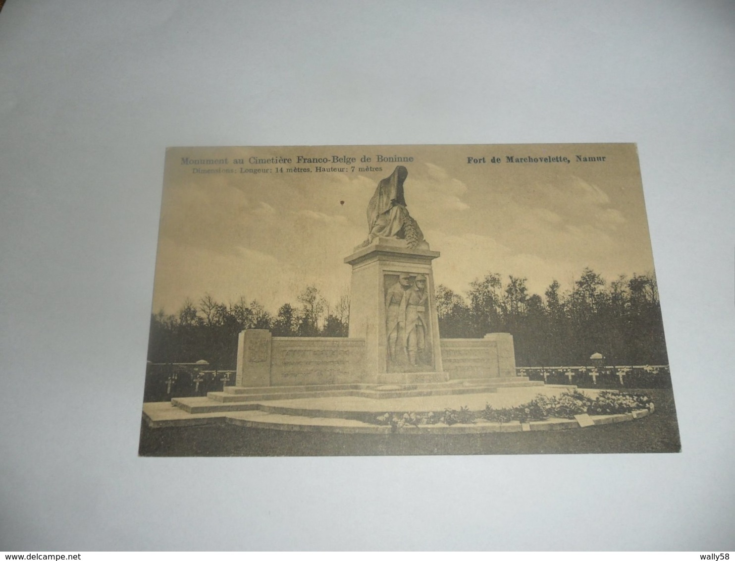 Namur Monument Au Cimetière Franco Belge De Boninne Fort De Machovelette - Namur