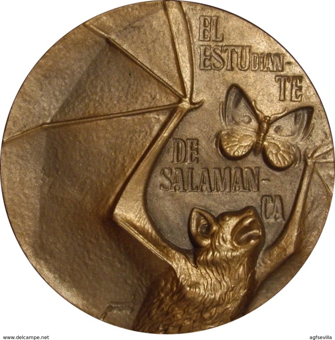 ESPAÑA. MEDALLA F.N.M.T. EL ESTUDIANTE DE SALAMANCA. 1.959. BRONCE. ESPAGNE. SPAIN MEDAL - Profesionales/De Sociedad