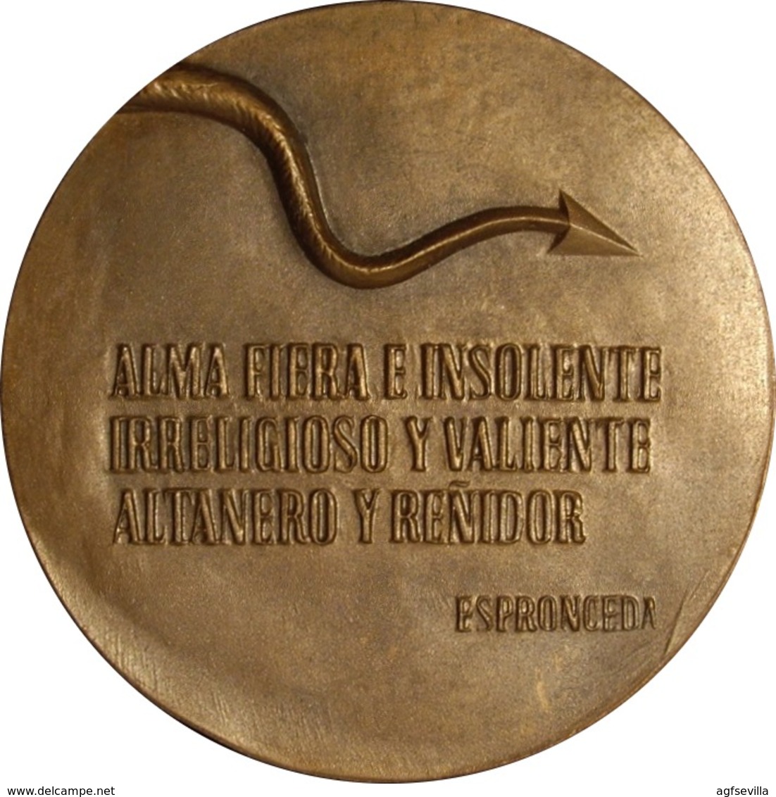 ESPAÑA. MEDALLA F.N.M.T. EL ESTUDIANTE DE SALAMANCA. 1.959. BRONCE. ESPAGNE. SPAIN MEDAL - Professionals/Firms