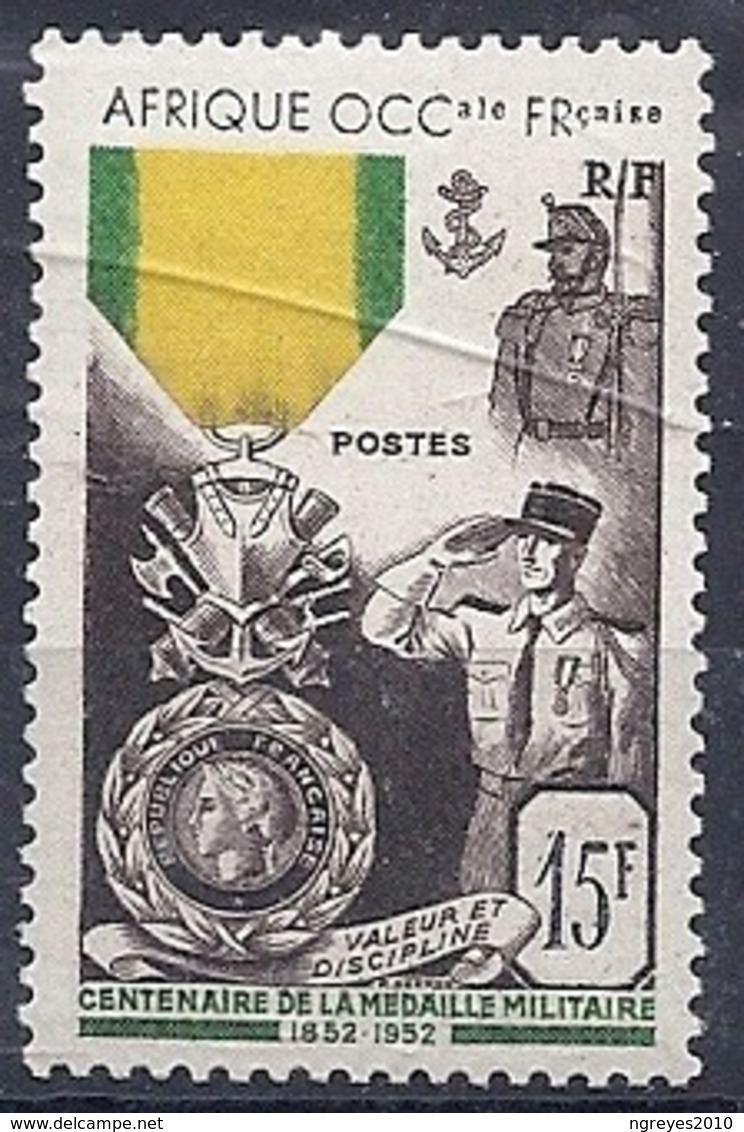 190032118  AFRICA OCCIDENTAL FR  YVERT   Nº  46  **/MNH - Nuevos