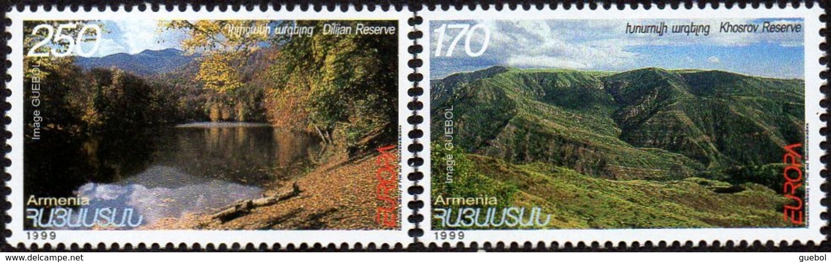 CEPT / Europa 1999 Arménie N° 313 - 314 ** Réserves Et Parcs Naturels - 1999