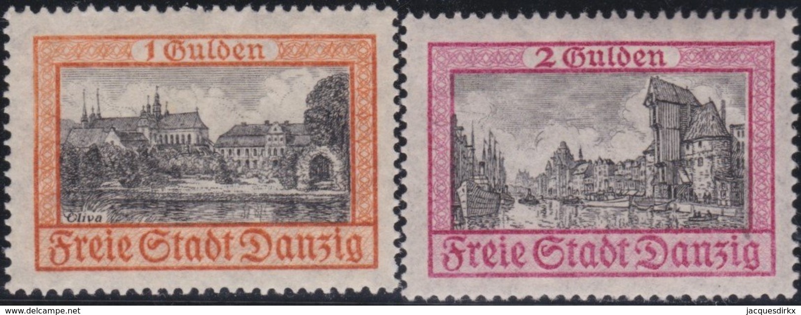 Danzig     .    Michel    .    212/213   (2 Scans)      .       **    .      Postfrisch      .   /   .    MNH - Altri & Non Classificati