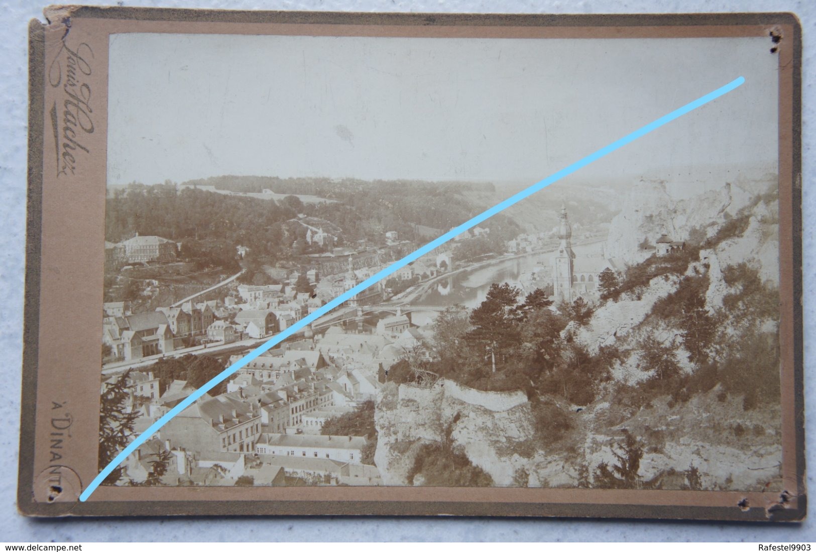 Photo DINANT Vue Début 1900 Photographe Louis Hachez Citadelle Pont Meuse Maas - Places