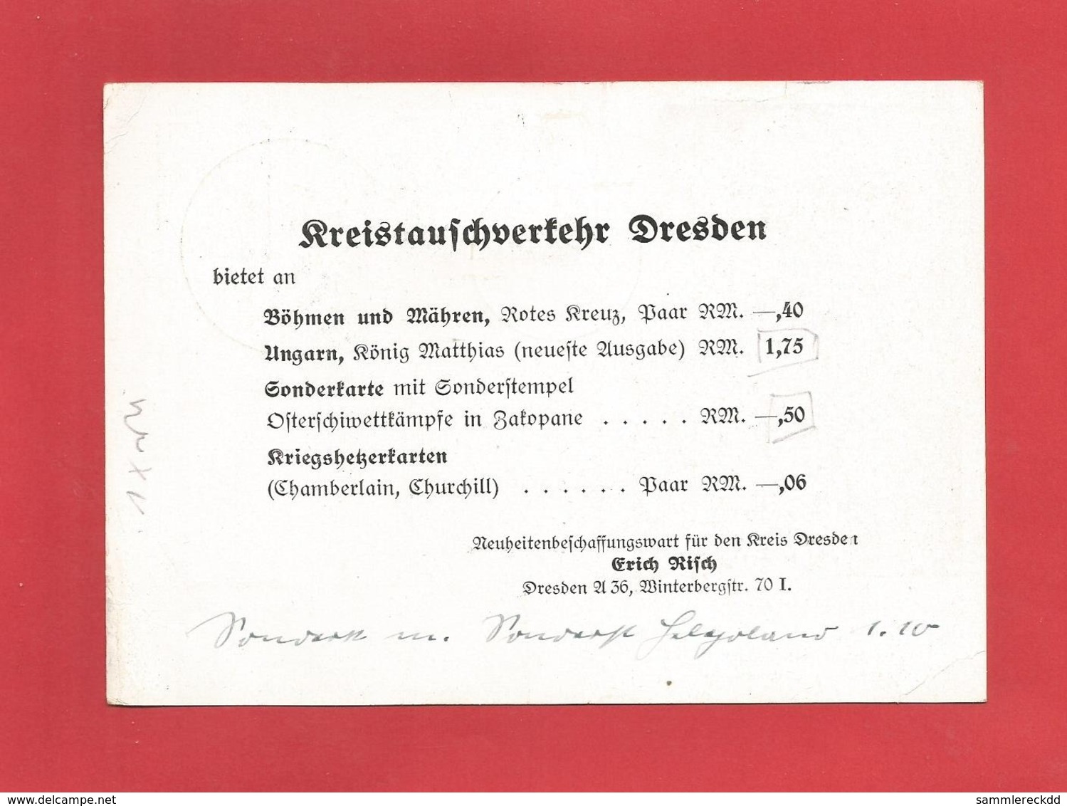 DR Privat Ganzsache Dresden Deutschland Deine Kolonien 1938 - Storia Postale