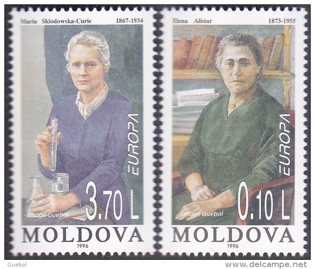 CEPT / Europa 1996 Moldavie N° 263 Et 264 ** Les Femmes Célèbres - 1996