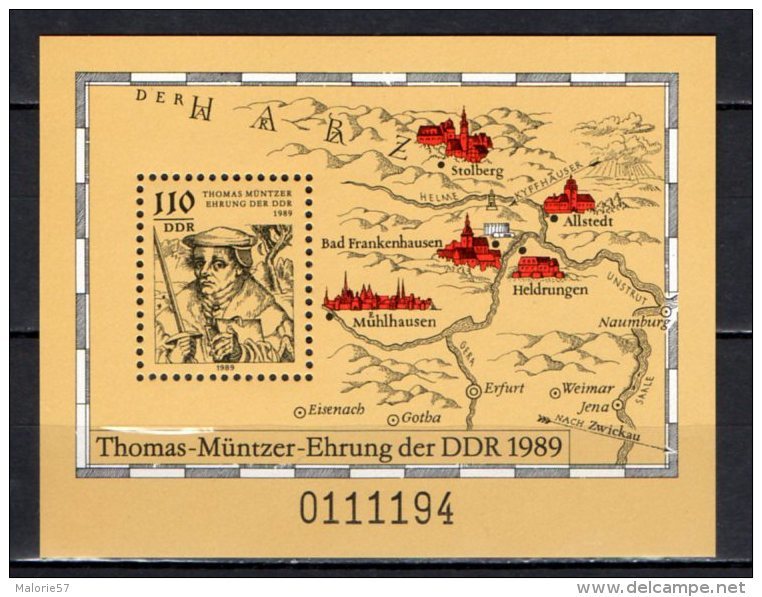 BLOC DDR NEUF ** 1989  MICHEL  : 97 - 1981-1990