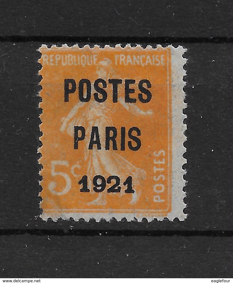 Préoblitéré N° 27 ** TTBE - Fausse Surcharge - 1893-1947