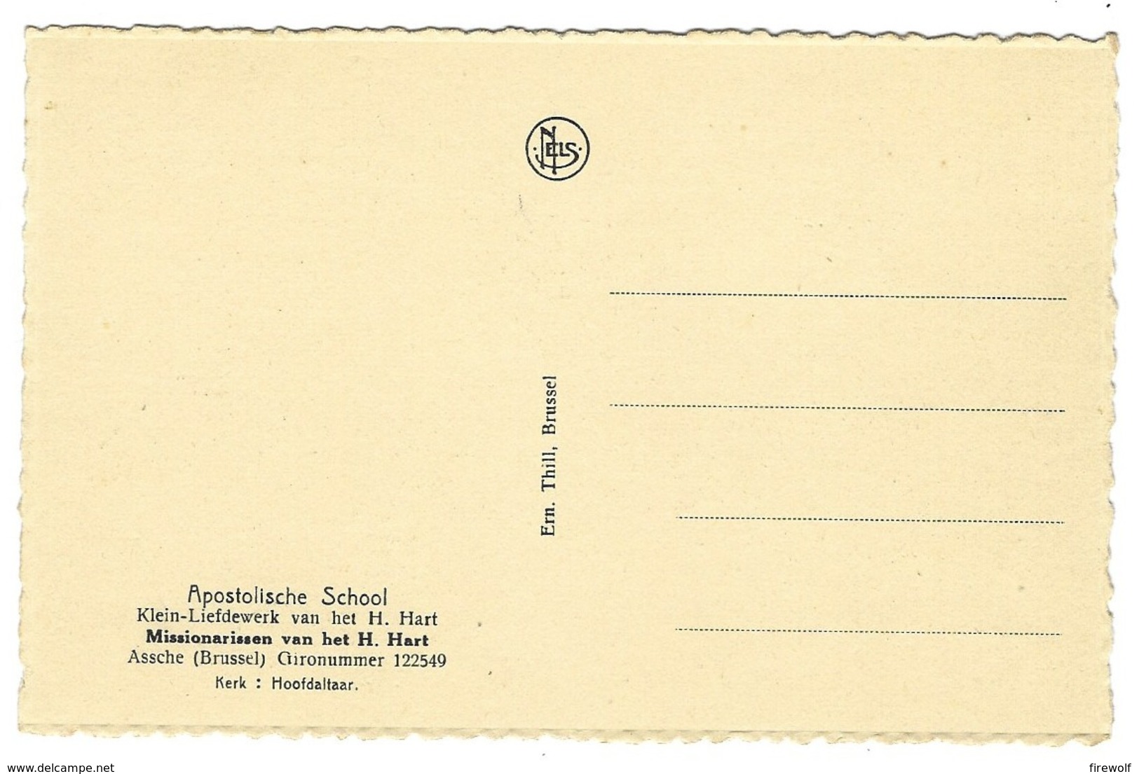 X02 - Assche - Apostolische School - Missionarissen Van Het H. Hart - Asse