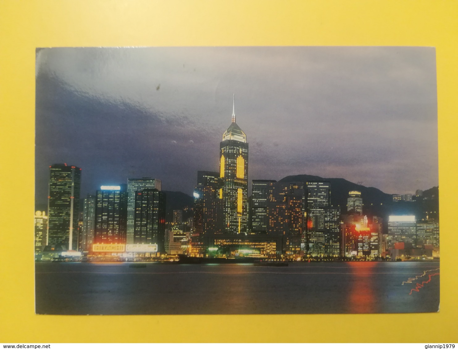 CARTOLINA POSTCARD HONG KONG 1998 VICTORIA HARBOUR  BOLLO CHINESE NEW YEAR NUOVO ANNO CINESE OBLITERE PAR AVION ANNULLO - Cina (Hong Kong)