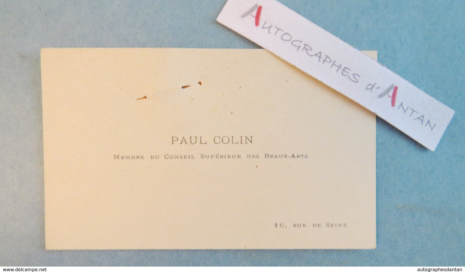 CDV Paul COLIN Peintre Né à Nimes En 1838 - Conseil Supérieur Des Beaux-Arts - Carte De Viste - Cartes De Visite