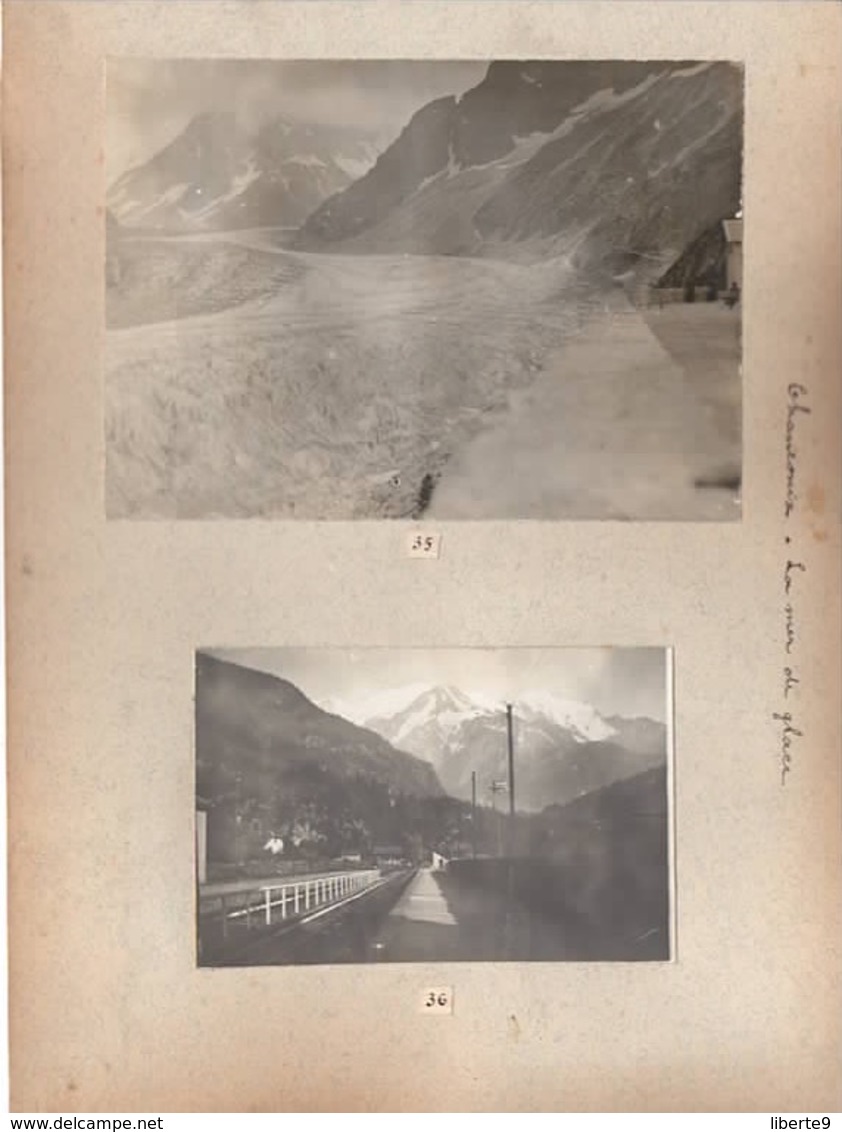 Chamonix C.1908 Gare 5 Photo La Mer De Glace Servoz Haute Savoie Club Des Intrépides Lyon Clermont-Ferrand - Lugares