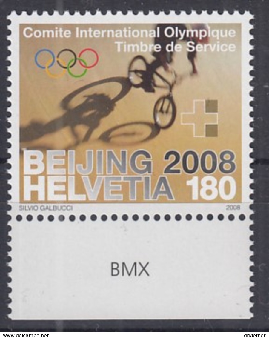 SCHWEIZ  ÄMTER, IOC 6, Postfrisch **, Olympische Sommerspiele Peking 2008 - Dienstmarken