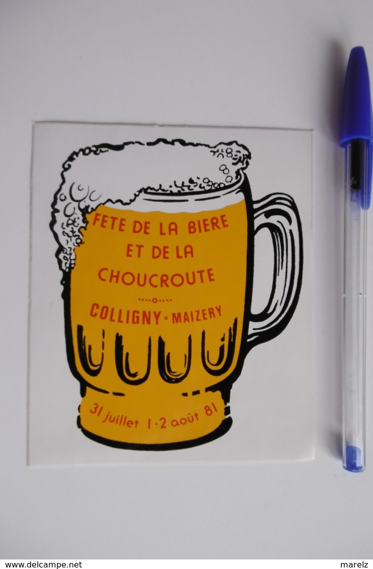 Autocollant Stickers - Fête De La Bière Et De La Choucroute à COLLIGNY -MAIZERY 57 MOSELLE - Autocollants