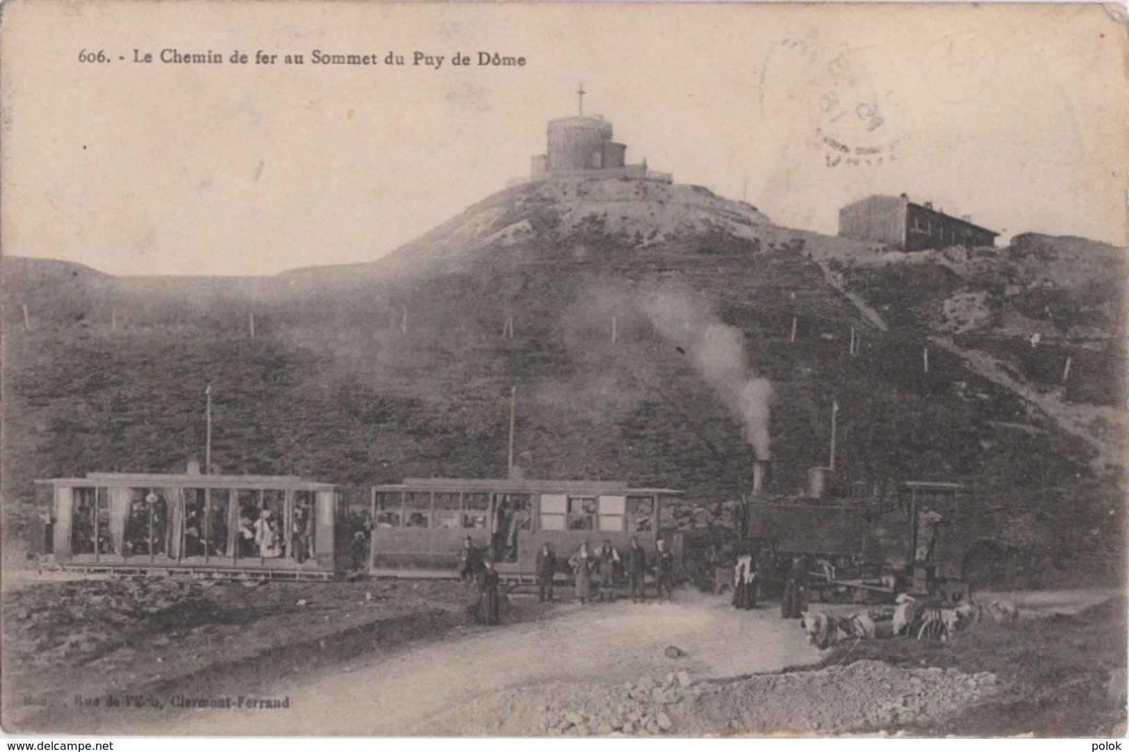 Bv - Cpa Le Chemin De Fer Au Sommet Du Puy De Dôme - Autres & Non Classés